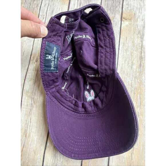 Psycho Bunny Men's Purple Mulberry Baseball Cap - Picture 5 of 6